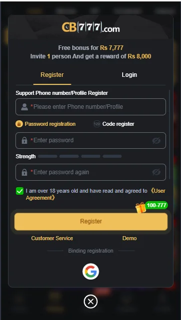 cb777 login